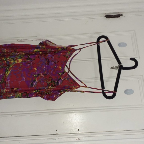 Rouge Plus Size Purple / Red Midi / Maxi Bodycon Dress - Picture 3 of 5